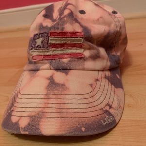 Life is good acid wash hat